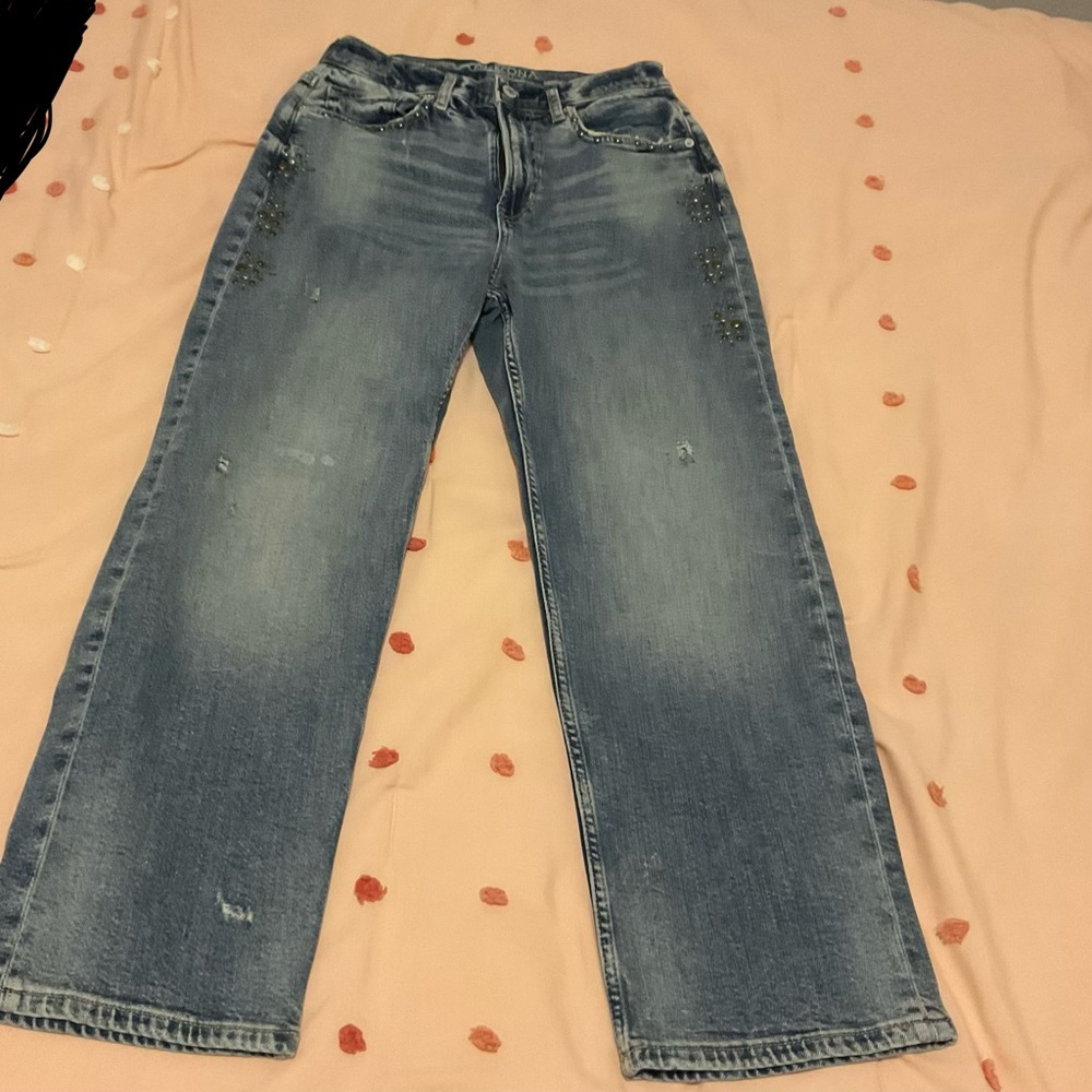 Arizona Jean Company Women's Light Blue Straight Leg Jeans